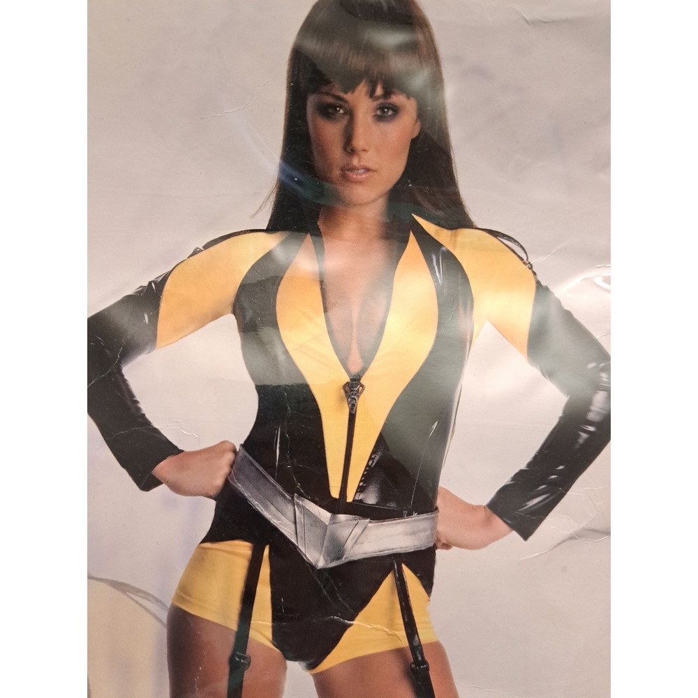 Secret Wishes Watchmen Silk Spectre Costume Romper Belt Boot Tops Small 889100